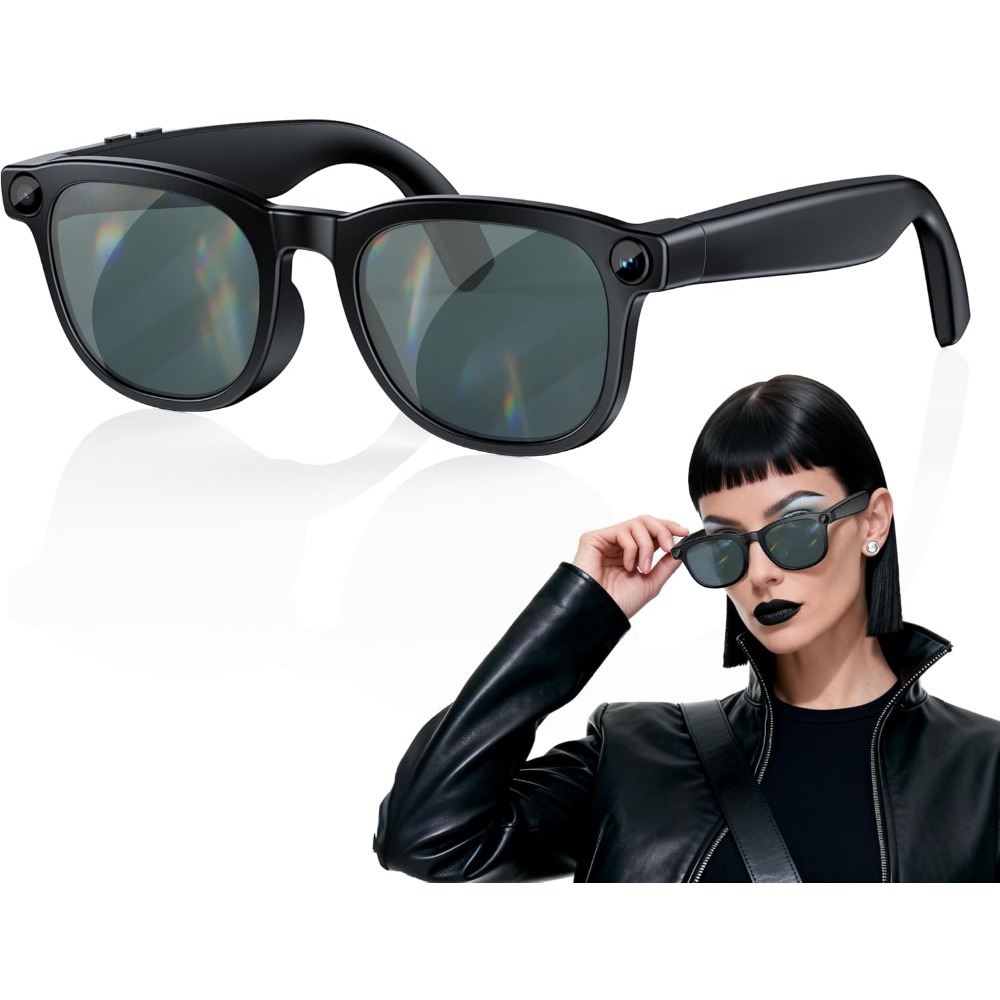 Smart Glasses Lens - แว่นตาอัจฉริยะ: วิดีโอ 4K, เสียงแบบ Open-Ear, การเชื่อมต่อไร้สายสำหรับการวีล็อก,