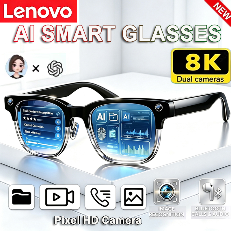 Smart Glasses Lens - แว่นตาอัจฉริยะ Lenovo 8K HD AI พร้อมฟังก์ชันแปลภาษา