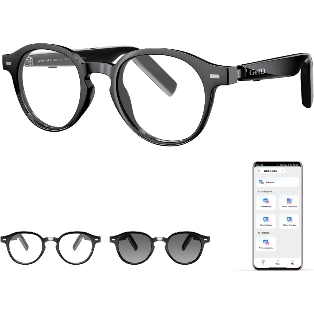 Smart Glasses Lens - แว่นตาอัจฉริยะ AI พร้อมระบบแปลภาษา 145 ภาษา เลนส์เปลี่ยนสีอัตโนมัติ