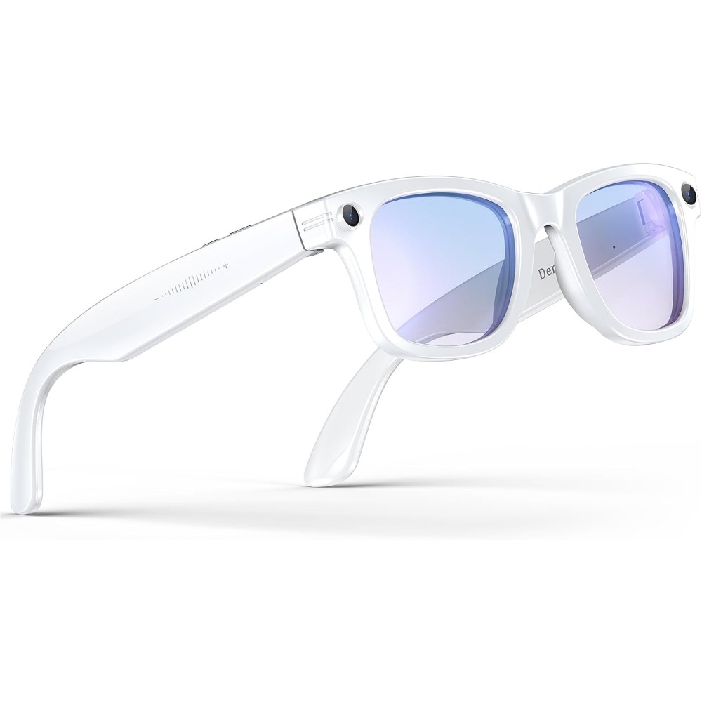 Smart Glasses Lens - แว่นตาอัจฉริยะพร้อมกล้อง 800w, การแปลแบบเรียลไทม์, การจดจำด้วย AI, ผู้ช่วยเสียง,