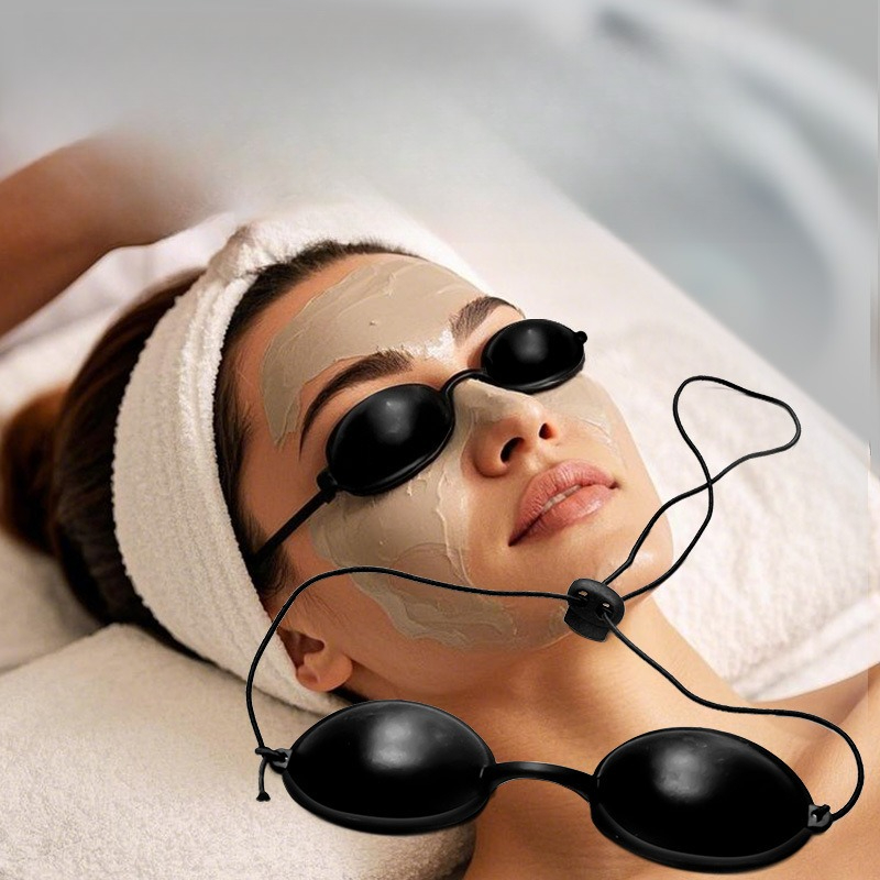 Light Therapy Glasses - สำหรับอุปกรณ์บำบัดด้วยแสงสีแดงโฟตอน บิวตี้ แว่นตาซิลิโคนทนทานสำหรับความงาม แว่นตาป้องกันดวงตา แว่นตาป้องกันแสงเลเซอร์