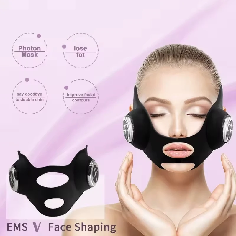 Galvanic Skin Sensor - หน้ากากยกกระชับใบหน้าด้วย EMS พร้อมแสงบำบัดสีแดงและสีน้ำเงิน ช่วยลดเลือนริ้วรอย กระชับผิว ต่อต้านริ้วรอยแห่งวัย