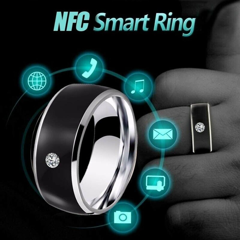 Smart Ring Nfc Pay - แหวนนิ้วอัจฉริยะ NFC สวมใส่อัจฉริยะเชื่อมต่ออุปกรณ์โทรศัพท์ Android แหวนแฟชั่น