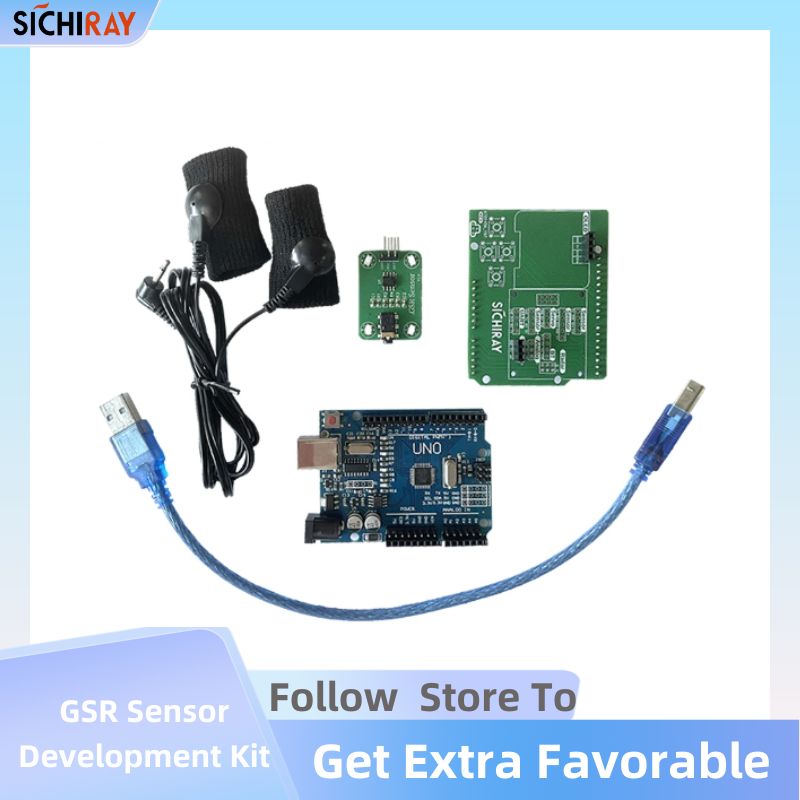 Galvanic Skin Sensor - Galvanic ผิวการตอบสนองต่อชุดเซนเซอร์สำหรับ Arduino วัดได้จิตวิทยาการทดสอบ Healthy GSR