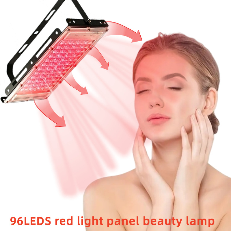 Galvanic Skin Sensor - 96LEDs ไฟสีแดงบำบัดแผงโคมไฟสำหรับใบหน้าต่อต้านริ้วรอยดูแลผิวความงาม 660 นาโนเมตรอินฟราเรดอุปกรณ์ดูแลผิวความงามสุขภาพ