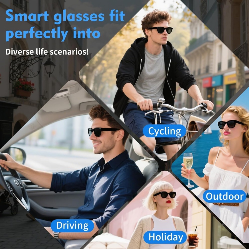 แว่นตาอัจฉริยะพร้อมกล้อง 8MP,  - Smart Glasses Lens บทวิจารณ์และราคา