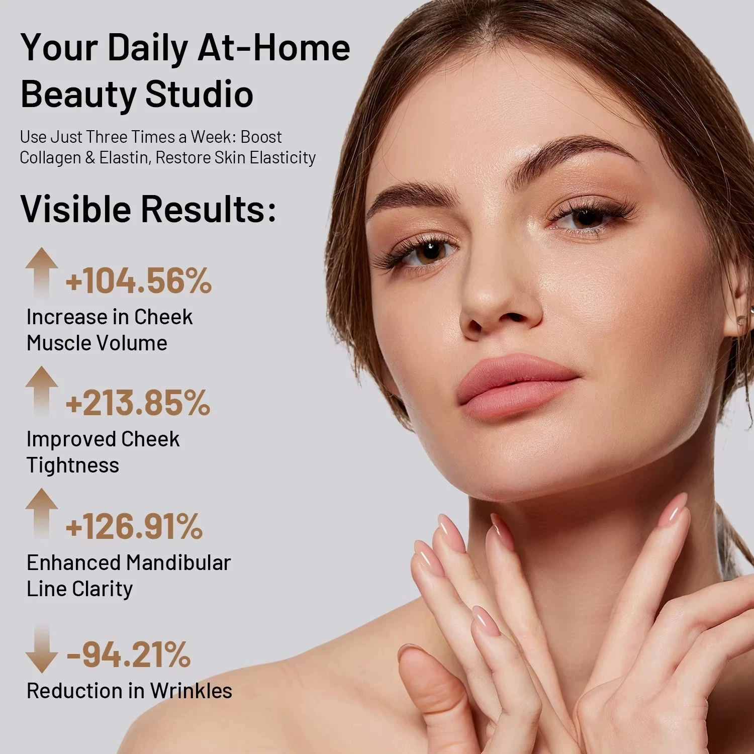 RF เครื่องนวดหน้า LED บำบัดด้ว - Galvanic Skin Sensor บทวิจารณ์และราคา