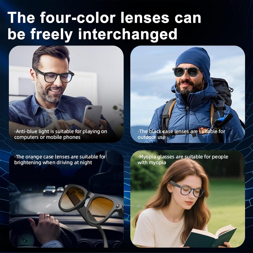 แว่นตาอัจฉริยะพร้อมกล้อง HD, ก - Smart Glasses Lens บทวิจารณ์และราคา