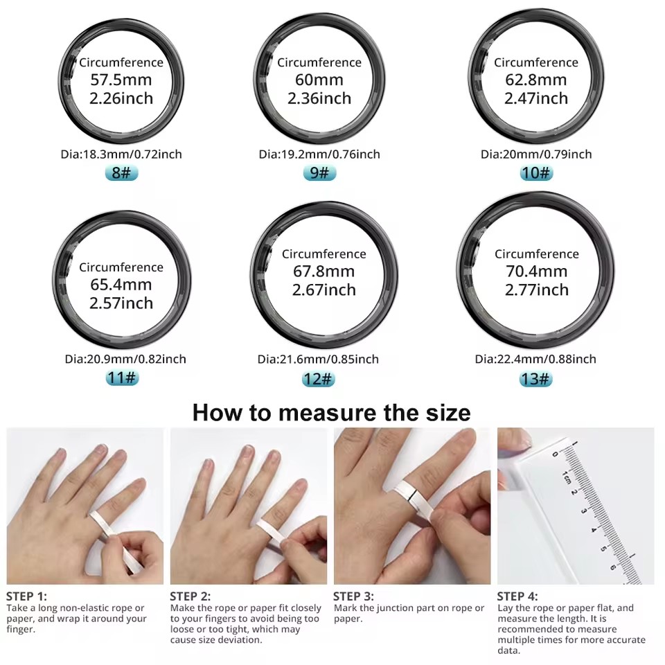 R09 สมาร์ทแหวนผู้ชายผู้หญิงพร้ - Temperature Ring Skin บทวิจารณ์และราคา