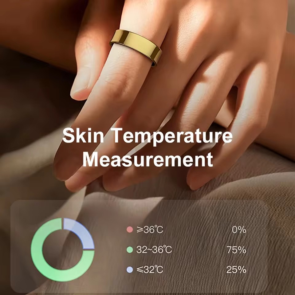 R09 สมาร์ทแหวนผู้ชายผู้หญิงพร้ - Temperature Ring Skin บทวิจารณ์และราคา