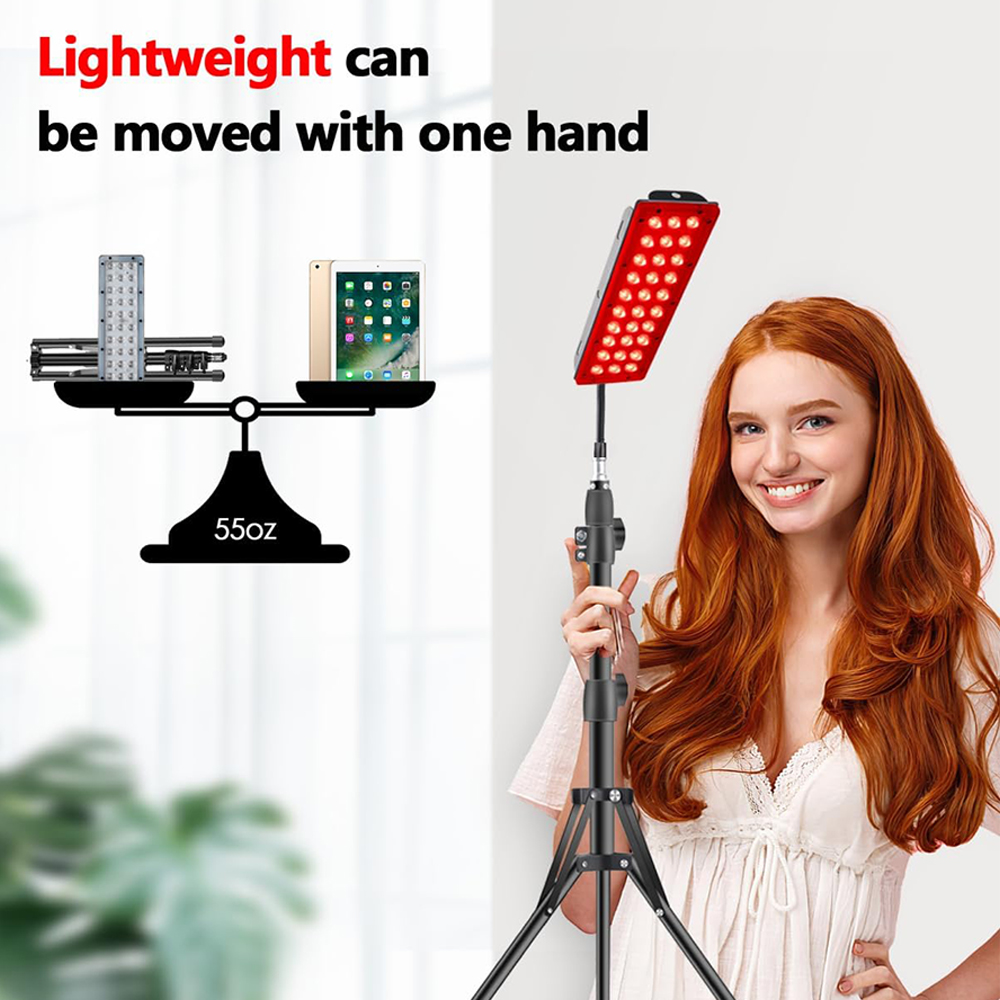 โคมไฟบำบัดด้วยแสงสีแดง LED แสง - Galvanic Skin Sensor บทวิจารณ์และราคา