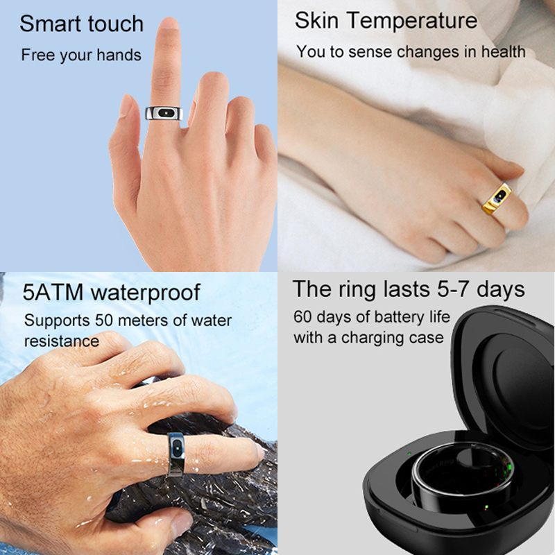 แหวนอัจฉริยะสำหรับผู้ชายและผู้ - Temperature Ring Skin บทวิจารณ์และราคา