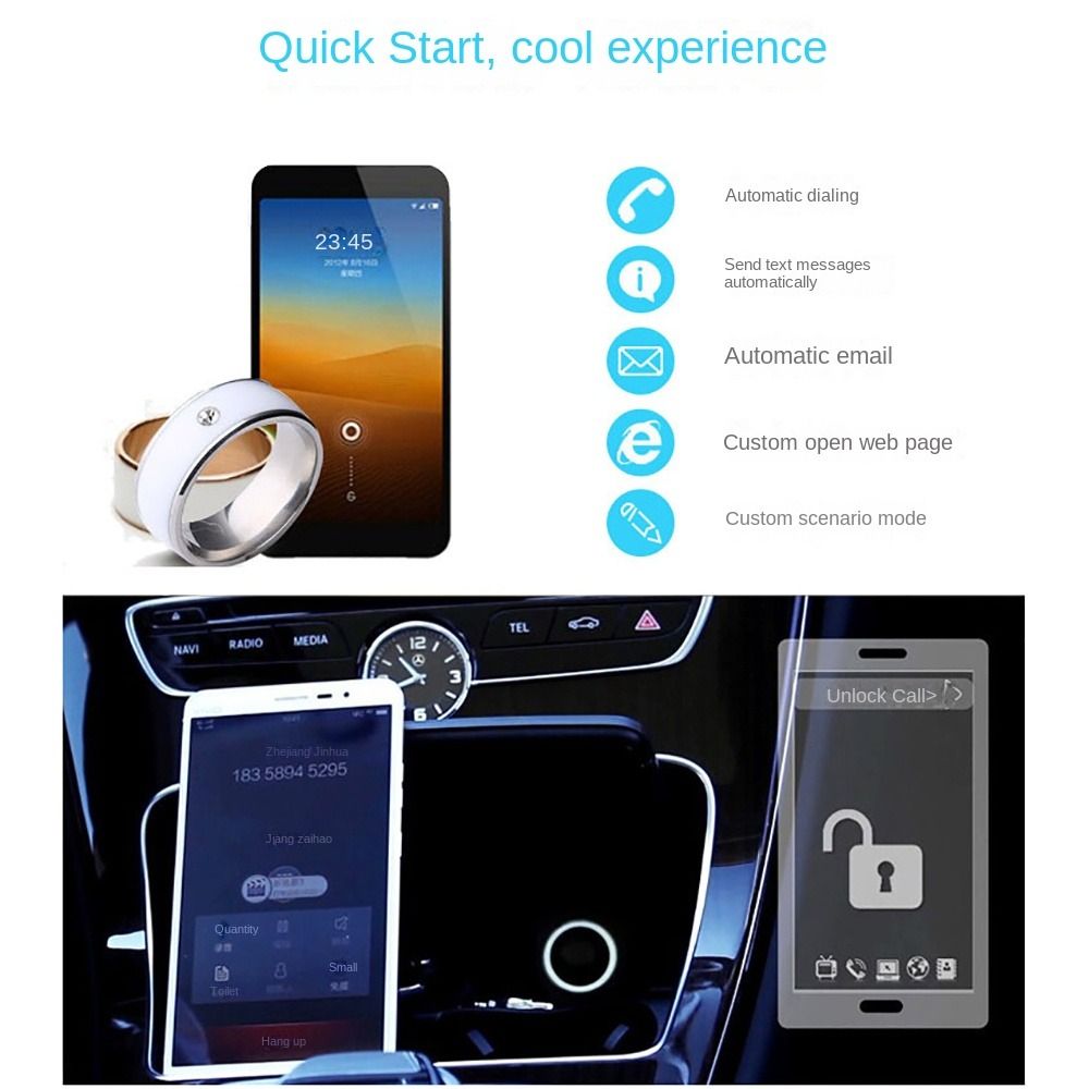 มัลติฟังก์ชั่ nfc สมาร์ทแหวนสแ - Smart Ring Nfc Pay บทวิจารณ์และราคา