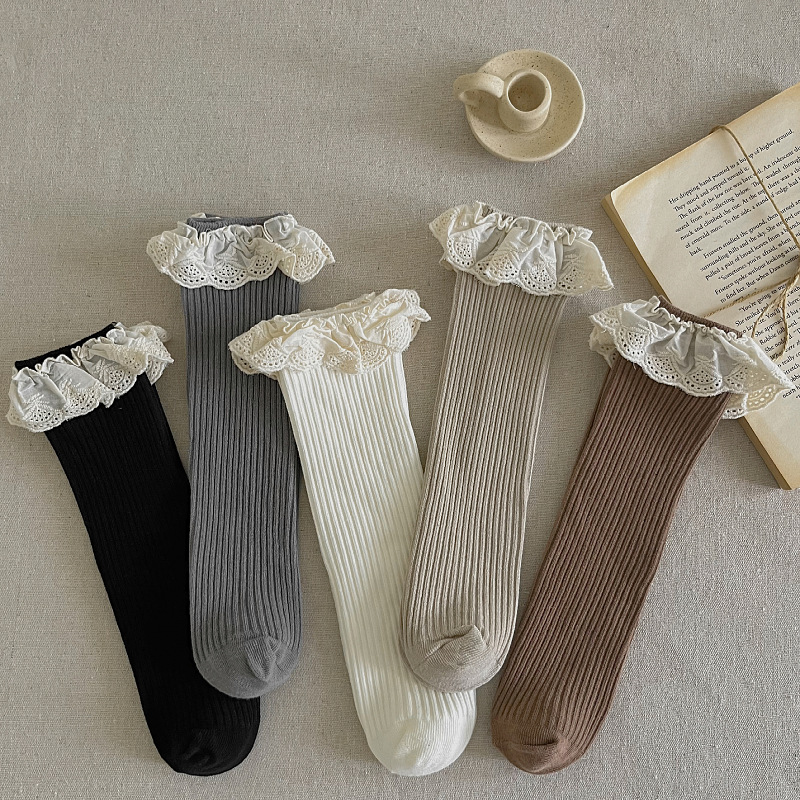Ruffle เด็กทารกเข่าสูงถุงเท้าย - Baby Sock Oximeter บทวิจารณ์และราคา
