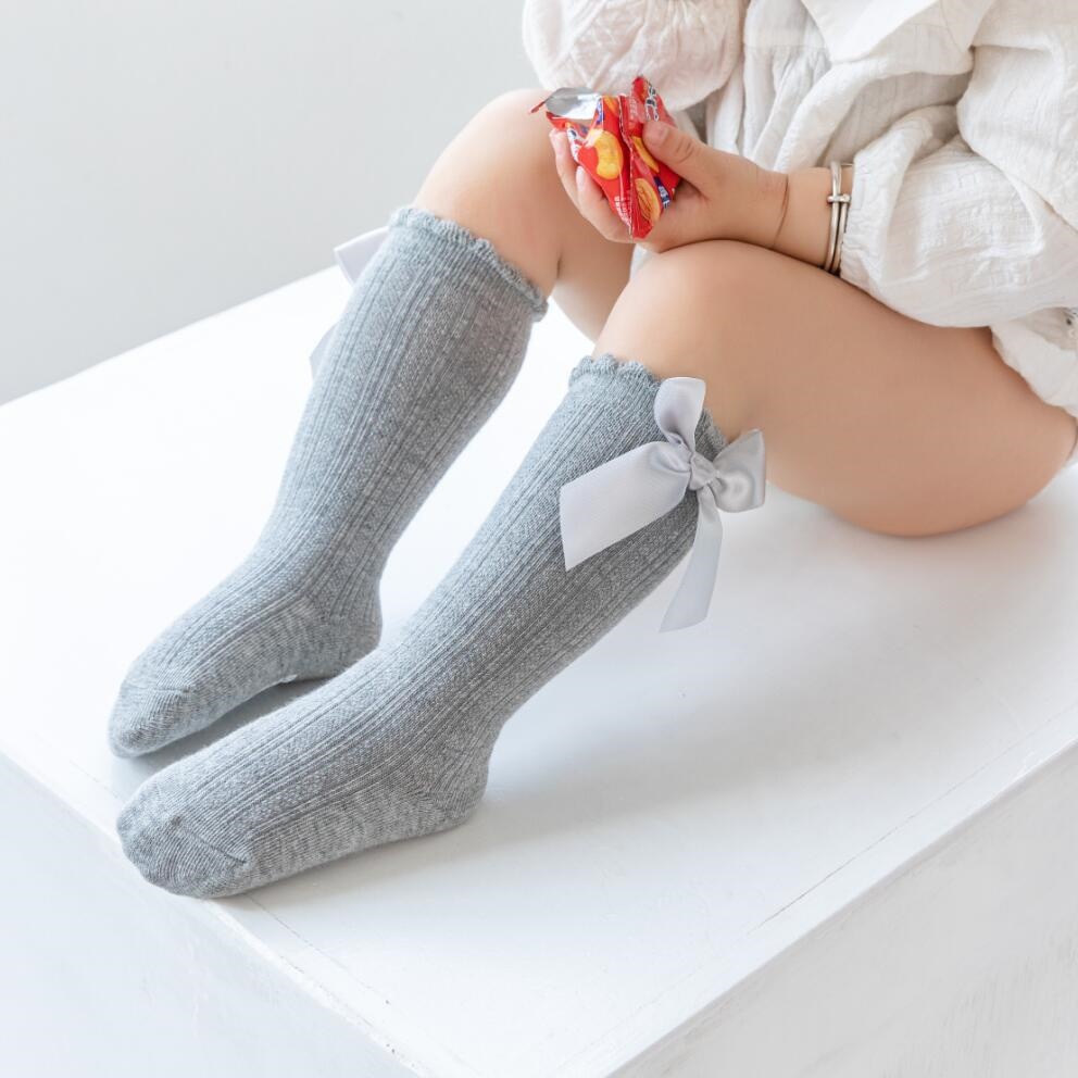 3 คู่/เซ็ตเด็กทารกถุงเท้าโบว์ใ - Baby Sock Oximeter บทวิจารณ์และราคา