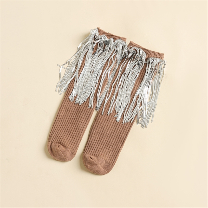 ถุงเท้ายาวผ้าฝ้ายนุ่มมีพู่ประด - Baby Sock Oximeter บทวิจารณ์และราคา