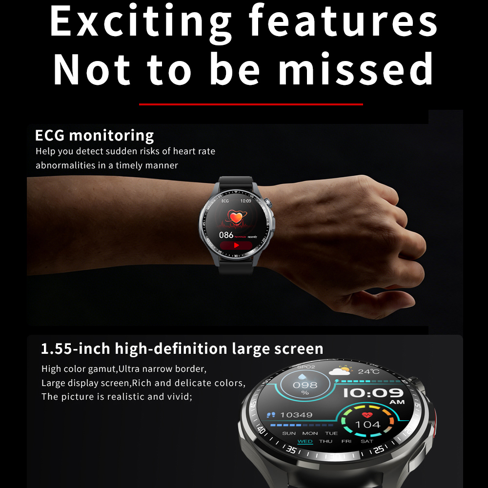 นาฬิกาสมาร์ทวอทช์สำหรับผู้ชายแ - Fall Detection Watch บทวิจารณ์และราคา