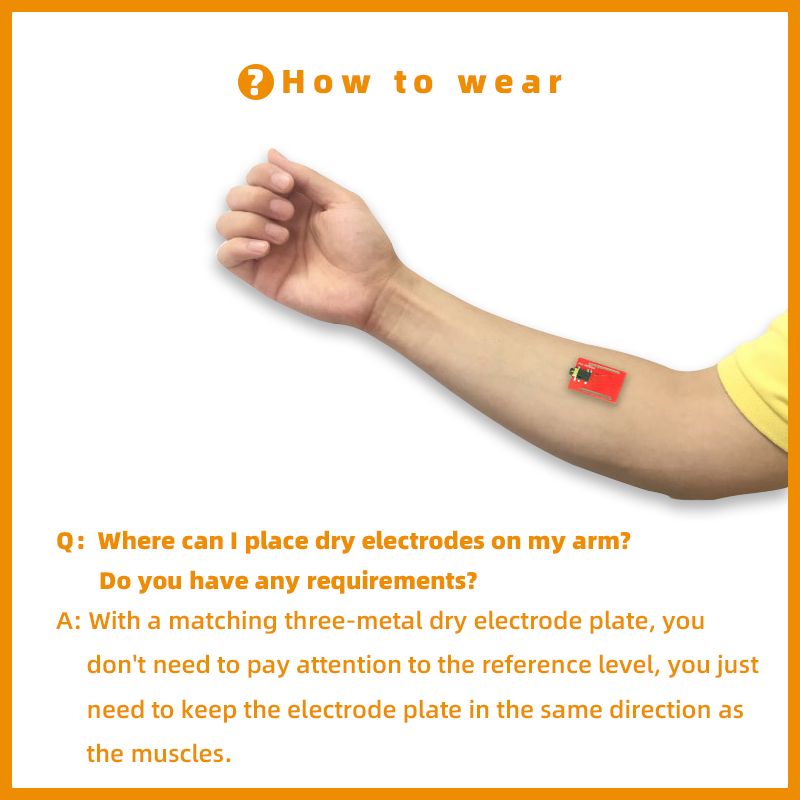 แห้งอิเล็กโทรด EMG Sensor กล้า - Muscle Sensor Emg บทวิจารณ์และราคา
