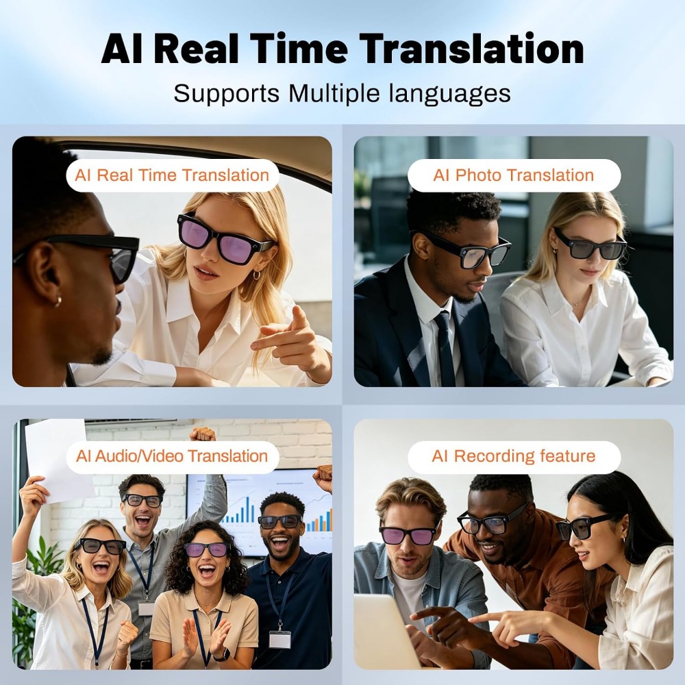 แว่นตาอัจฉริยะพร้อมระบบแปลภาษา - Smart Glasses Lens บทวิจารณ์และราคา