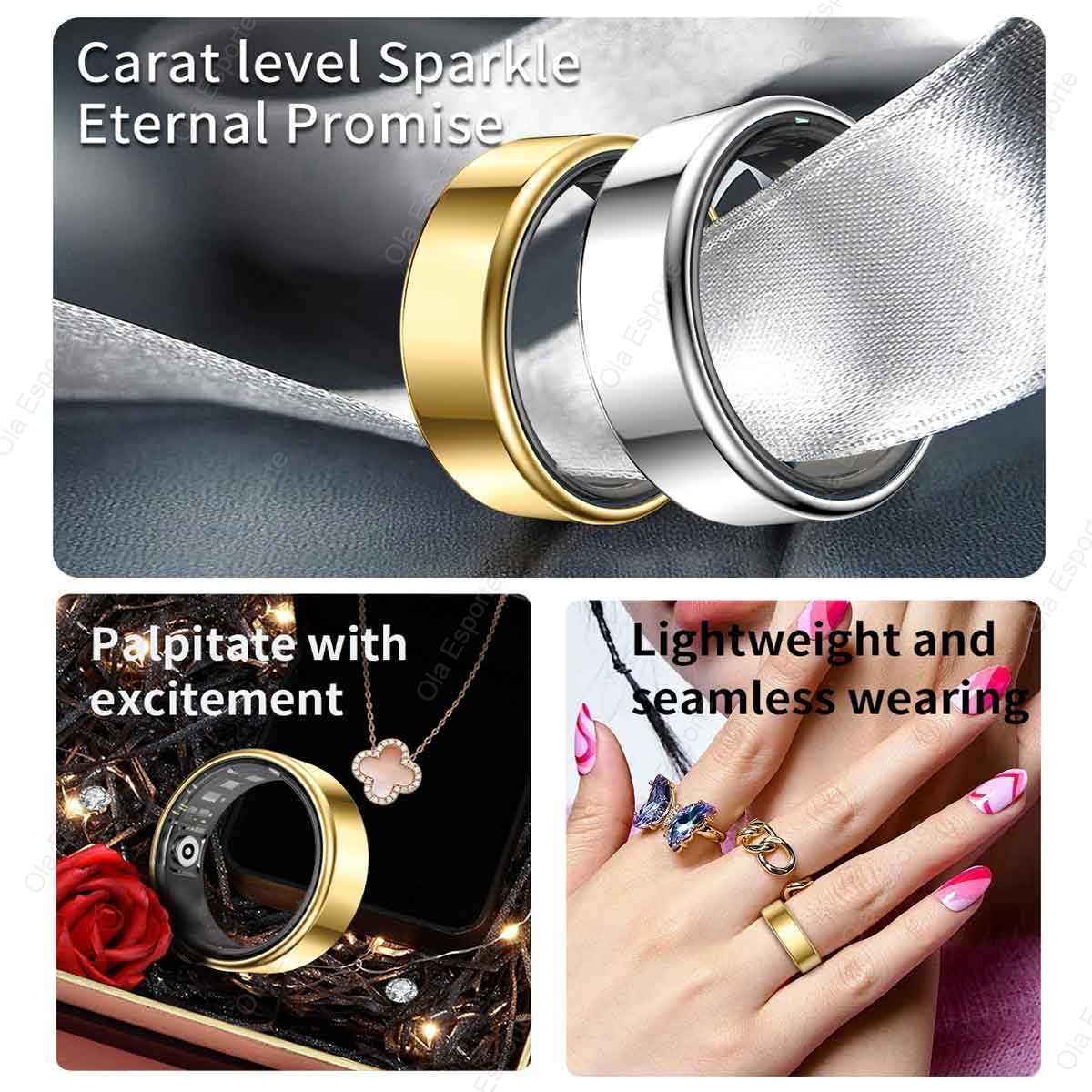 R09 แหวนอัจฉริยะสำหรับผู้ชายผู - Temperature Ring Skin บทวิจารณ์และราคา