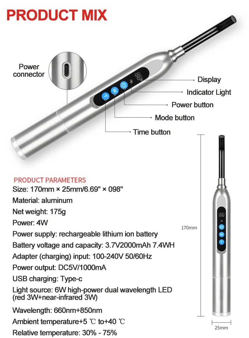 อุปกรณ์บำบัดด้วยแสงสีแดงสำหรับ - Galvanic Skin Sensor บทวิจารณ์และราคา