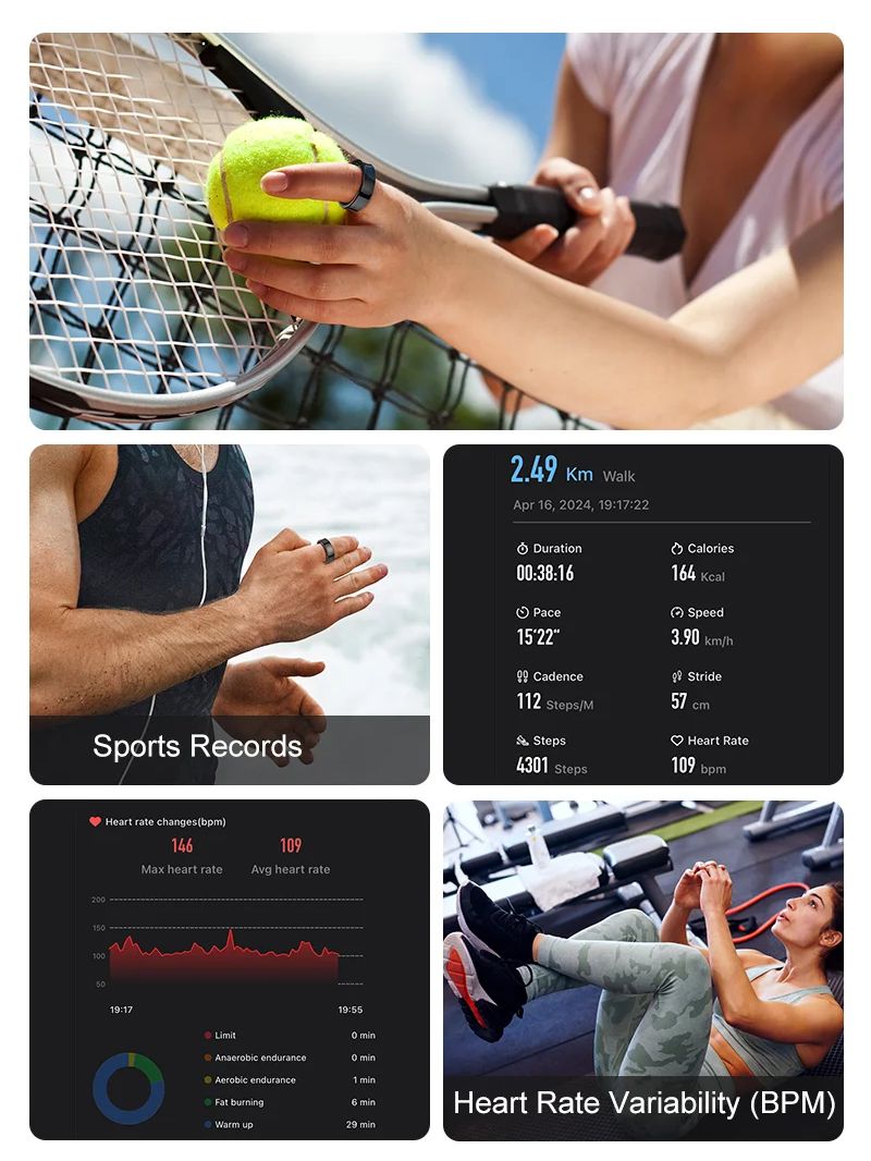 ใหม่แหวนสมาร์ท R09 Health Moni - Temperature Ring Skin บทวิจารณ์และราคา
